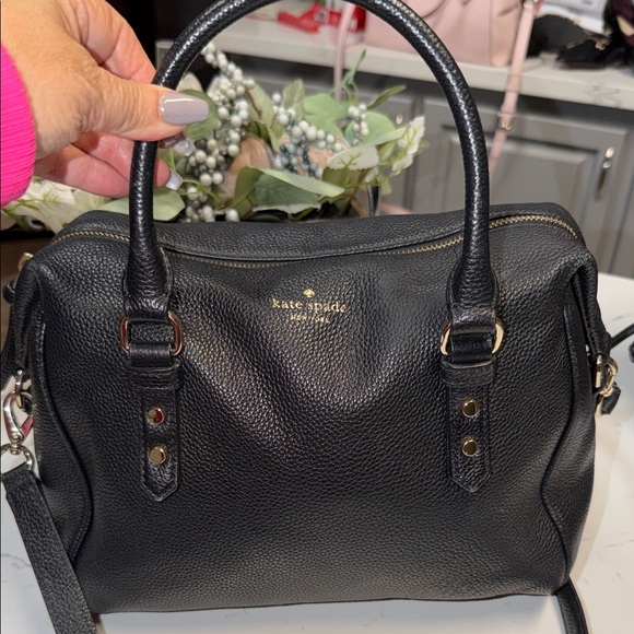 🌲🌲 Christmas Special 🎅🎅Kate Spade Black Pebbled Satchel - Picture 7 of 7